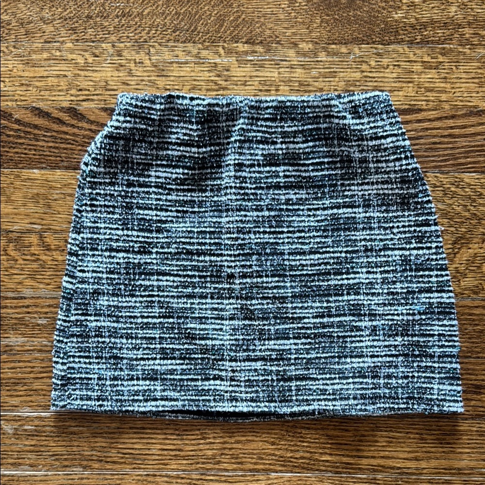Art Class Black and White Pencil Mini Skirt